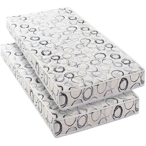 BLUE MOON Lot de 2 Matelas SYMPA 90x200. Mousse profilée 5 zones de confort. Épaisseur 14 cm. Compatible lits IKEA. Fabriqué en Belgique. Garantie 7 ans