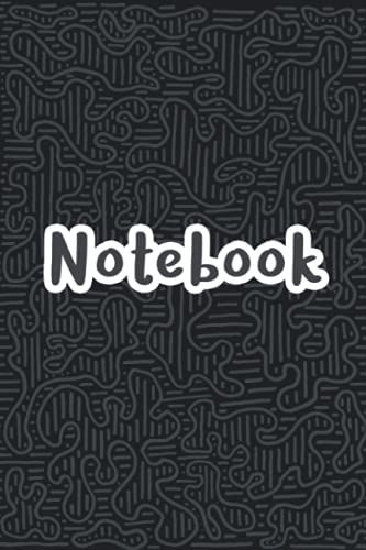 Black & White Notebooks:: Illustration Pattern Lines College Ruled 110 Pages Lined Notebooks (6 X 9 In)