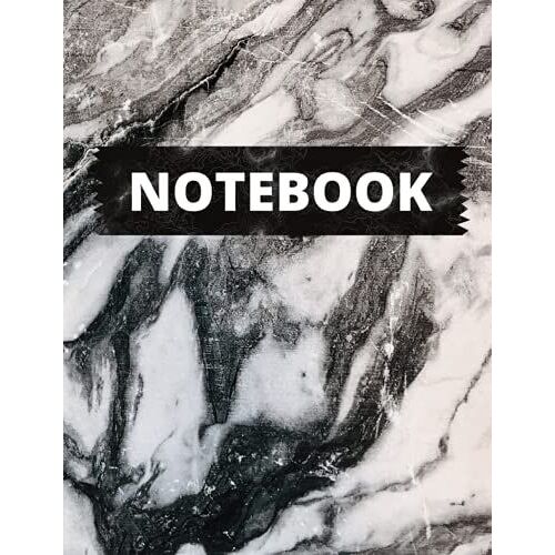 Notebook: Marble Cover - Size (8.5 X 11 Inches) 110 Pages: Lined Paper Paperback