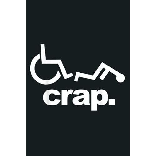 Handicap Wheelchair Funny Wheelchair Fall: Notebook, Notebook Journal Beautiful , Simple, Impressive,Size 6x9 Inches, 114 Paperback Pages