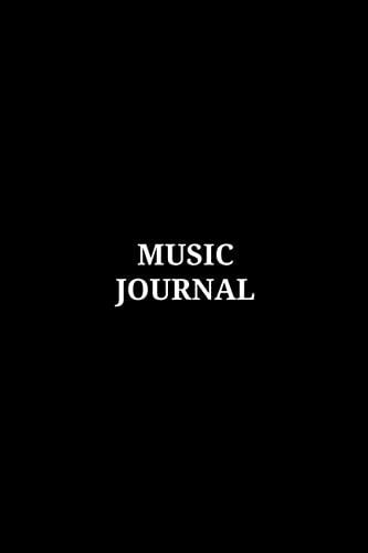 Music Journal: My Music Journal, Blank Sheet Music Notebook, Song Writing Journal, Lyrics Music Journal, Size 6"X9", 120 Pages ( Cute Black Cover)