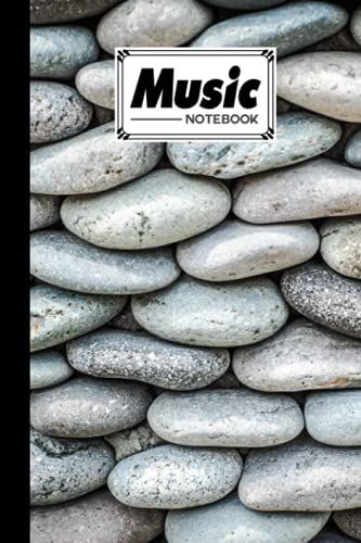 Music Notebook: Pebbles Stone Print Music Notebook, Music Writing Notebook | Blank Sheet Music Notebook, 120 Pages, Size 6" X 9" By Nicole Nicole