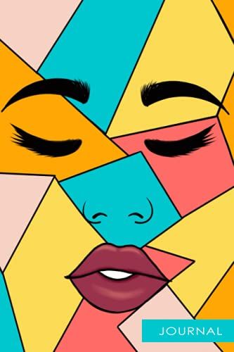 Journal: Abstract Journal Notebook, Blank Lined Paper 120 Pages 6x9in Journal For Women