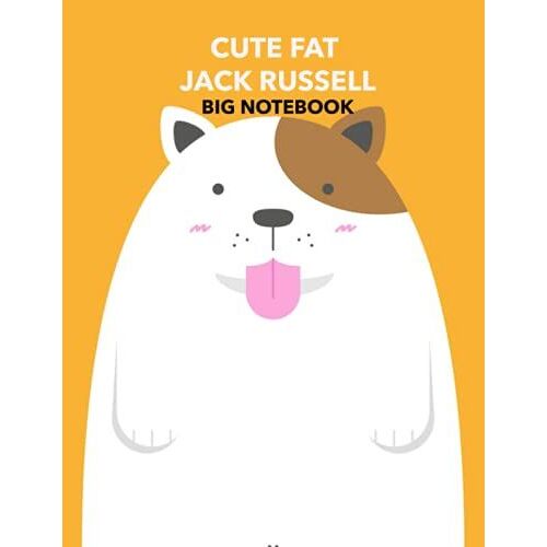 Cute Fat Jack Russell Big Notebook