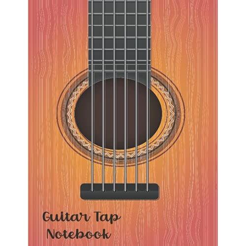 Guitar Tab Notebook: Music Paper Sheet For Composition ,Songwriting, Guitarist And Musicians | Manuscript Paper For Music With Wide Staff Tab | 8.5 X 11 Inch - 110 Pages