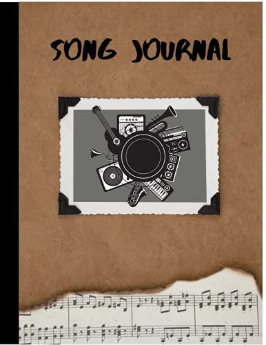 Song Journal: Notebook For Songwriters, Lyricists, Musicians, And Producers