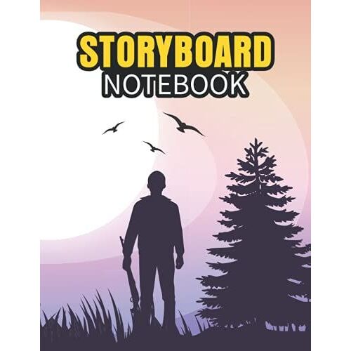 Storyboard Notebook: Beautiful Storyboard Template Storytelling Frames Layouts With Night Scene Notebook For Directors