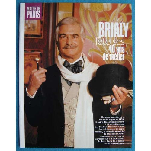 Paris Match N°2437, Coupure De Presse: Jean-Claude Brialy