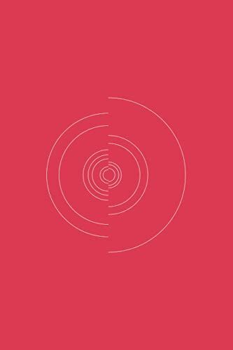 Line Graphic Notebook - Circle & Red Color: College Ruled Journal, 6" X 9" (Graphic X Studio)