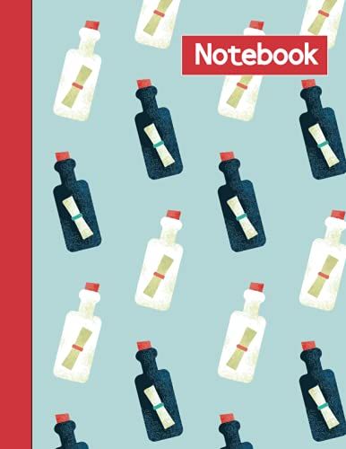 Notebook: Wishes Bottle Iconic Pattern - Composition Notebook (8.5inch X 11 ) -Colleges Rules - Blank Lined - 100 Pages - 50 Sheets