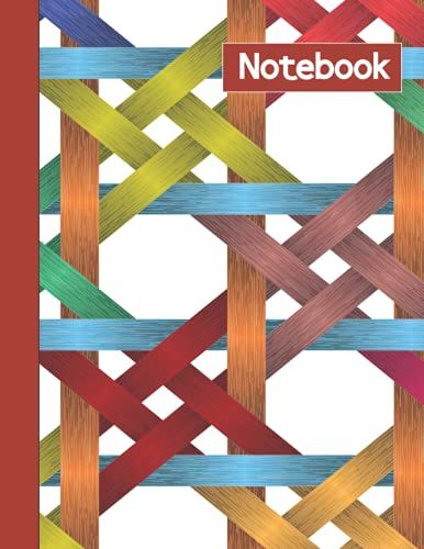 Notebook: The Takraw Basket Pattern Composition Notebook (8.5inch X 11 ) -Colleges Rules - Blank Lined - 100 Pages - 50 Sheets