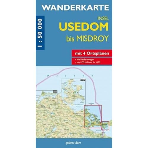 Wanderkarte Insel Usedom Bis Misdroy