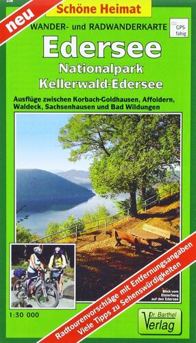 Wander- Und Radwanderkarte Edersee, Nationalpark Kellerwald-Edersee