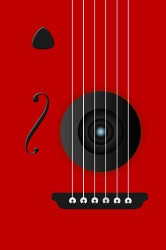 Guitar Tabs: Blank Tablature Music Manuscript Paper With Chord Charts Red Cover