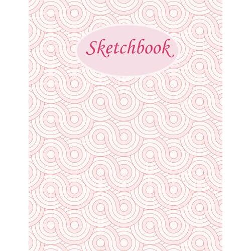 Sketchbook: 120 Pages Of 8.5 X 11 Inches Blank White Paper For Painting, Drawing, Writing, Graffiti, Sketching And Doodling / Classic Design Paperback