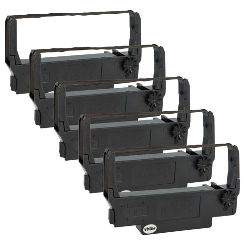 vhbw 5x Ruban encreur compatible avec Bixolon SRP 275, SRP 270 imprimante matricielle ou de reçus - violet