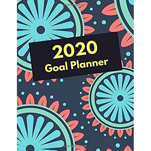 Large Contemporary Teal Goal Journal Planner Hourly Daily Weekly And Monthly 8.5 X 11: The Ultimate Journal Planning System To Help You Stay On Track With Your Personal