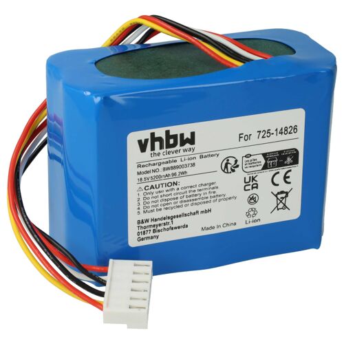 vhbw Batterie compatible avec Cub Cadet 1000 2021, 1000, 2000 robot tondeuse (5200mAh, 18,5V, Li-ion)