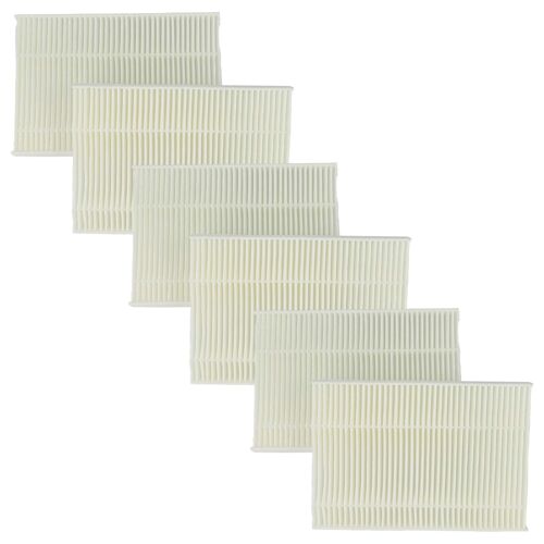vhbw 6x filtre à pollen compatible avec Bosch Maxx Exclusiv xpress 6kg WTL122/07, xpress 6kg WTL121/07, xpress 6kg WTL121/05 sèche-linge