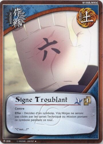 Signe Troublant, Mission N° 858, Carte Naruto Shippuden Vf