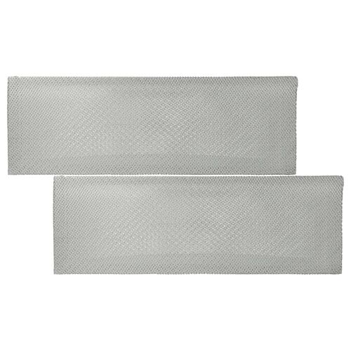 vhbw 2x Filtre anti-graisse compatible avec Electrolux EFP C 640 S hotte de cuisine - 43,5 x 14,8 x 0,5 cm, métal