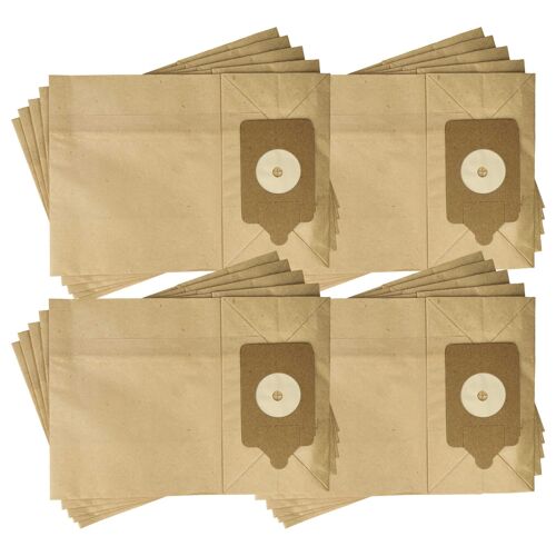 vhbw 20x Sacs compatible avec Numatic RSAV 130, RSAV 200, RSV 130, RSV 130-M, RSV 130-P aspirateur - papier, 32,6cm x 23,25cm marron