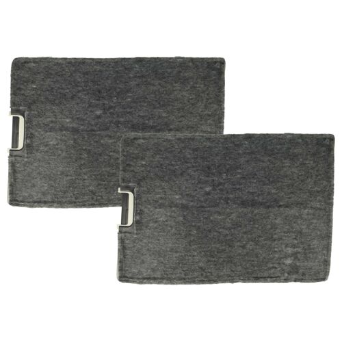 vhbw 2x Filtres à charbon actif compatible avec Imperial C 60 MSG, DHT 100 CN, DHT 600-2 S/NL 001, C 60 CN hotte aspirante - 30 x 21,5 x 3 cm