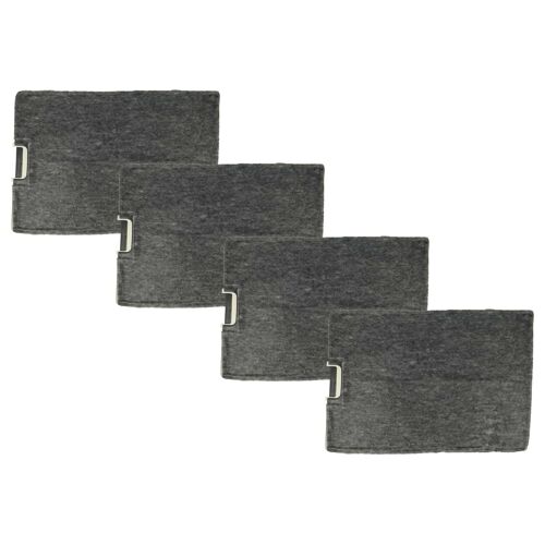 vhbw 4x Filtres à charbon actif compatible avec Imperial DHT 600-2 Sonder, DHT 600-2 Sonder ELUX, DHT 600-2 W hotte aspirante - 30 x 21,5 x 3 cm