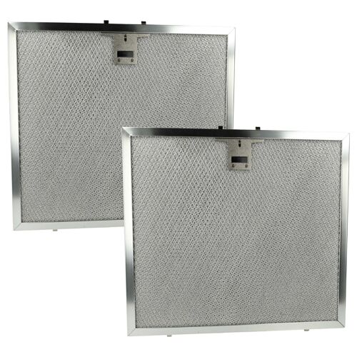 vhbw 2x Filtres anti-graisse compatible avec Miele DA 250, DA 424, DA 250-4 (2006 - 2007) hotte de cuisine - 28,4 x 31,5 x 0,9 cm, acier inoxydable