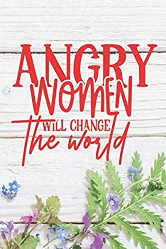 Angry Women Will Change The World: Guitar Tab Lined 6x9 Red Wood