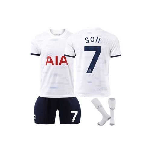 Maillot Tottenham Hotspur Domicile 23/24 Son Heung-Min #7 Ensemble Football Tenue D'entraînement Enfant & Adulte