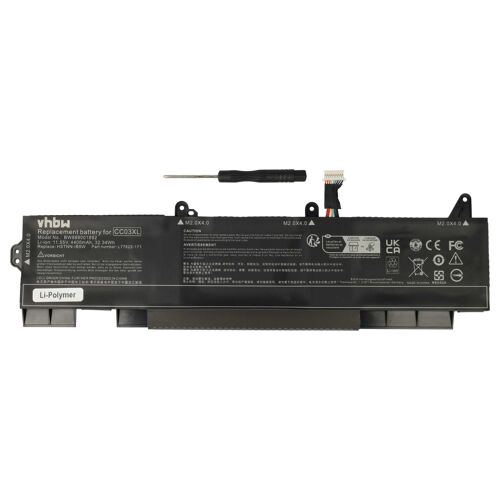 vhbw 1x Batterie compatible avec HP ZBook Firefly 15 G8 Series ordinateur portable (4400mAh, 11,55V, Li-polymère)