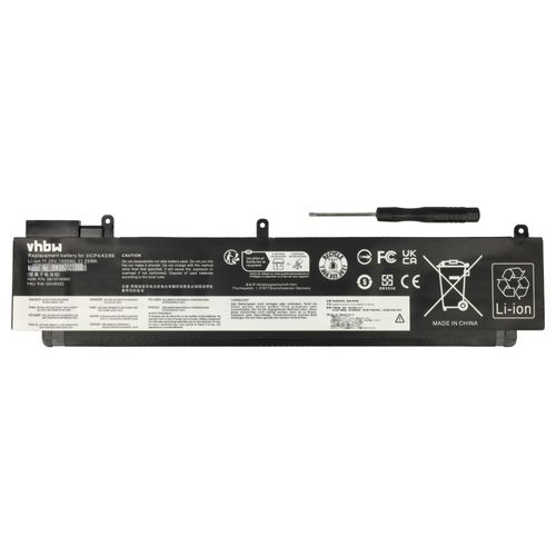 vhbw Batterie remplacement pour Lenovo SB10F46474, SB10F46461, SB10F464611, SB10F46460 pour ordinateur portable (1000mAh, 11,25V, Li-polymère)