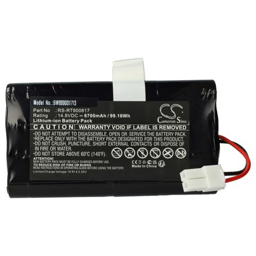 vhbw Batterie compatible avec Rowenta Smart Force Cyclonic RR8155WH robot électroménager (6700mAh, 14,8V, Li-ion)