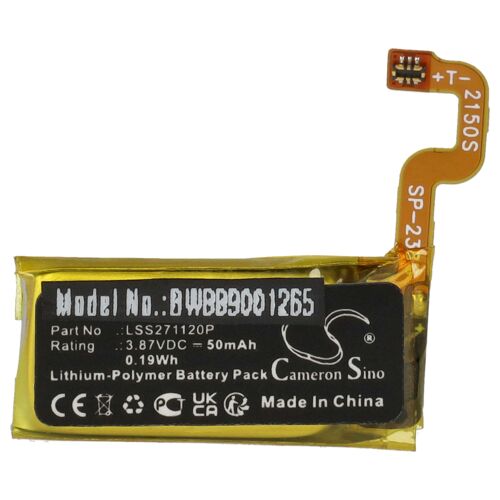 Vhbw Batterie Compatible Avec Fitbit Luxe Smartwatch Montre Connectée Bracelet Fitness (50mah, 3,87v, Li-Polymère)
