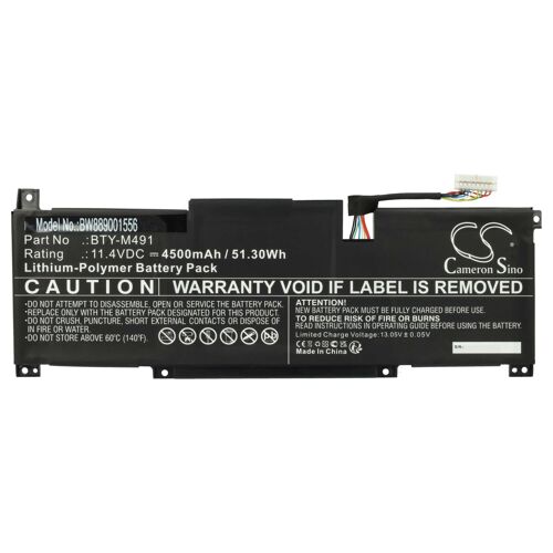 vhbw Batterie compatible avec MSI Modern 15 A10M-077FR, A10M-058TW, A10M-028DE, A10M-024RU ordinateur portable (4500mAh, 11,4V, Li-polymère)