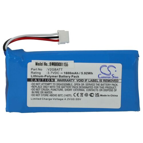 Vhbw Batterie Compatible Avec Sportdog Tek 2.0 Gps, Tek-2l, Tek-V2lt Collier De Dressage De Chien (1600mah, 3,7v, Li-Polymère)