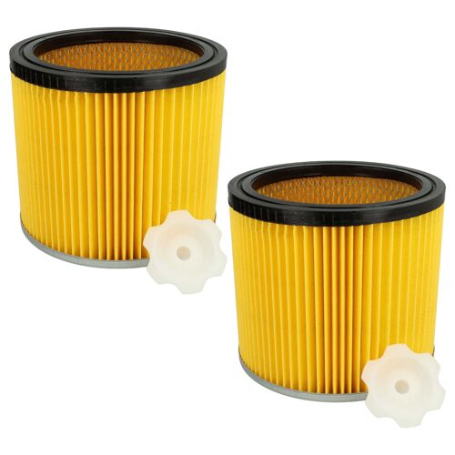 vhbw Lot de 2x filtres à cartouche compatible avec Bosch PAS 850 aspirateur - Filtre plissé