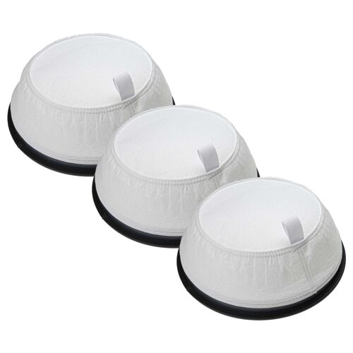 vhbw 3x Filtres à sac compatible avec Nilfisk VP300 Thor, GD111 aspirateur à sec - Filtre de rechange noir / blanc