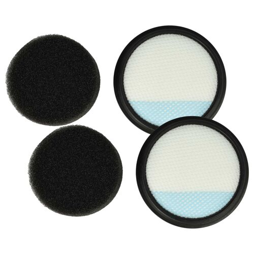 vhbw Lot de 4 filtres compatible avec Dirt Devil Blade DD767, DD777 aspirateur - filtre mousse, filtre pré-moteur