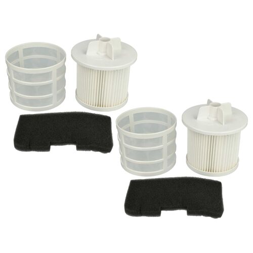 vhbw Lot de 4 filtres compatible avec Hoover TSBE2000 011 39000984, TSBE 2002 01 39000980 aspirateur - filtre d'échappement, filtre pré-moteur