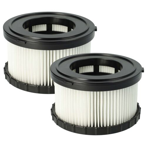 vhbw 2x filtre compatible avec Dewalt DCV517N 18V, DC 515 18V, DCV 517 N 18V, DCV517N-XJ 18V aspirateur - Filtre HEPA contre les allergies