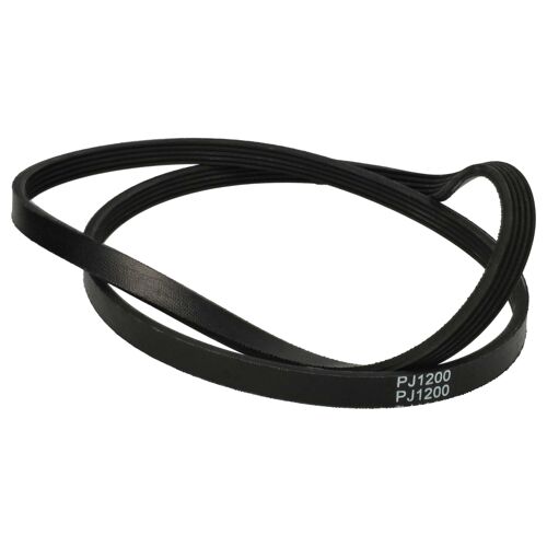 vhbw Courroie d'entraînement compatible avec AEG Lavamat 16810, 16820, 1571, 41030, 4842, 53601, 15-50, 16800, 54106, 54400 sèche-linge - 120 cm noir