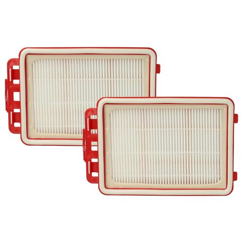 vhbw 2x filtre remplacement pour 4055398137 pour aspirateur - filtre HEPA blanc / rouge