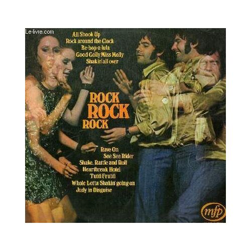 Disque Vinyle 33t All Shool Up, Rock Arpound The Clock, Be-Bop-A-Lula, Good Golly Miss Molly, Shakin'all Over, Rave On, See See Rider, Shake Rattle And Roll, Heartbreak Hotel, Tutti Frutti ...