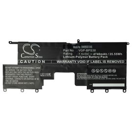 vhbw 1x Batterie remplacement pour Sony VGP-BPSE38, VGP-BPS38, VGP-BPS37 pour ordinateur portable (4740mAh, 7,5V, Li-polymère)