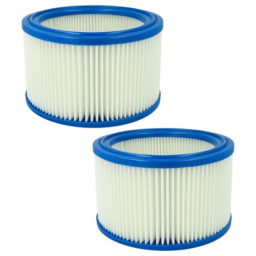 vhbw 2x Cartouche filtrante compatible avec Renfert Vortex Compact 2 L, EC, 2 L -230 aspirateur sans fil - Filtre pour particules fines