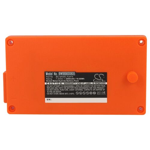 vhbw Batterie compatible avec Gross Funk Crane, GF500 opérateur télécommande industrielle (2500mAh, 7,2V, NiMH)