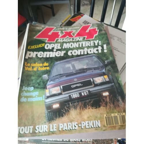 4x4 Magazine 132 De 1992 Opel Monterey Ldt Diesel Turbo,Polaris Big Boss 6x6