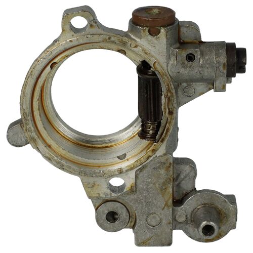 vhbw Pompe à huile compatible avec Stihl MS361, MS362, MS341 tronçonneuse - aluminium, 6,4 x 6,2 x 1,3 cm - Réglable